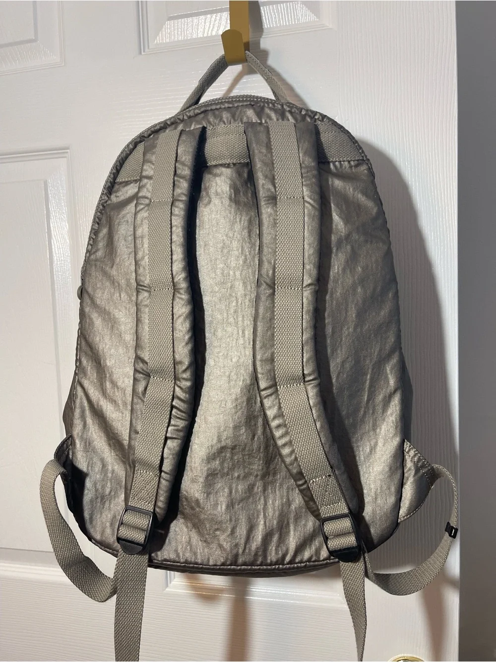 Kipling Metallic Silver Men's Backpack